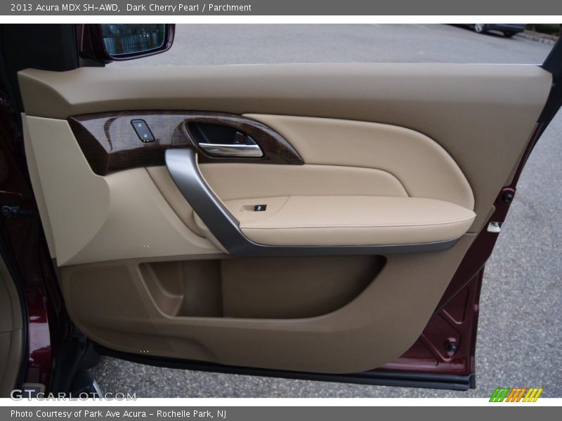 Dark Cherry Pearl / Parchment 2013 Acura MDX SH-AWD