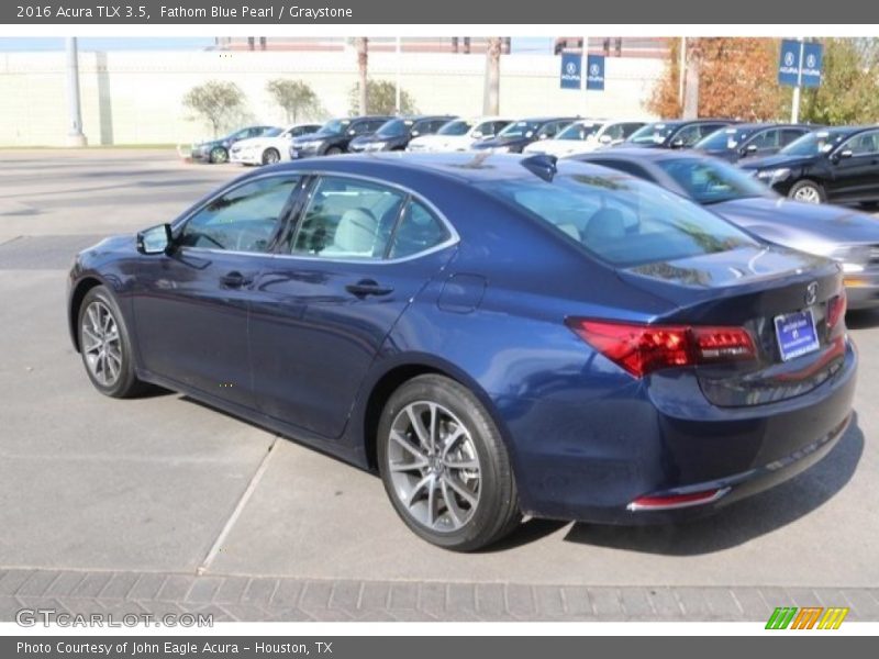 Fathom Blue Pearl / Graystone 2016 Acura TLX 3.5