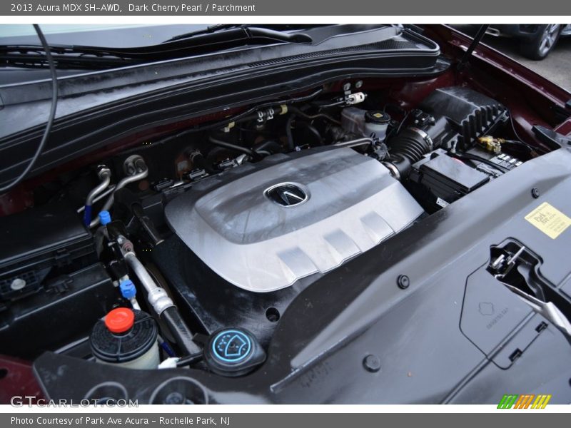 Dark Cherry Pearl / Parchment 2013 Acura MDX SH-AWD