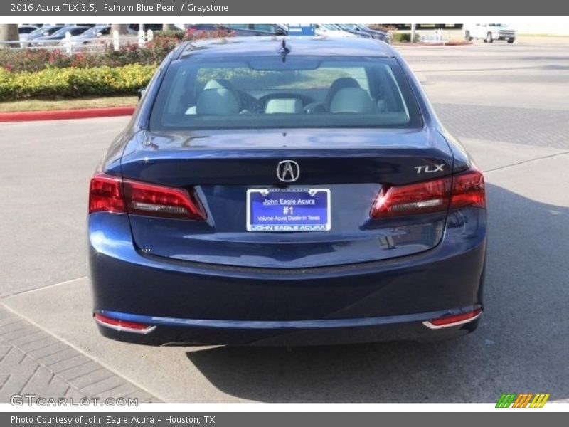 Fathom Blue Pearl / Graystone 2016 Acura TLX 3.5