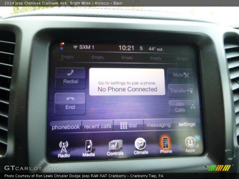 Bright White / Morocco - Black 2014 Jeep Cherokee Trailhawk 4x4