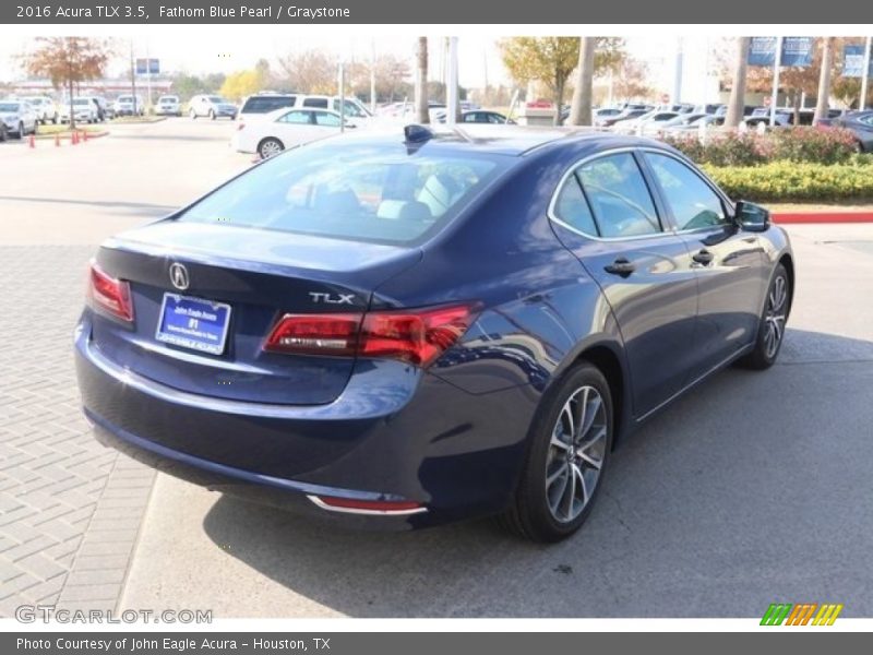 Fathom Blue Pearl / Graystone 2016 Acura TLX 3.5