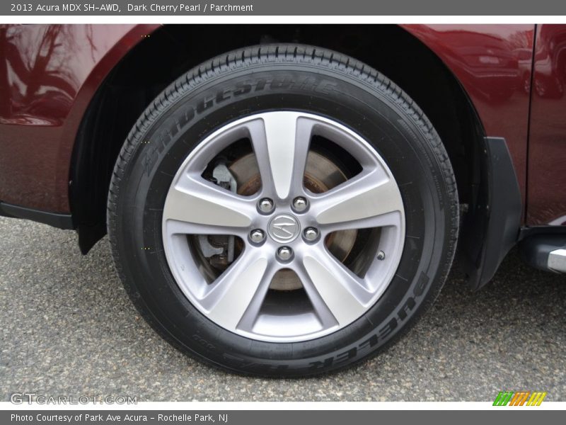 Dark Cherry Pearl / Parchment 2013 Acura MDX SH-AWD