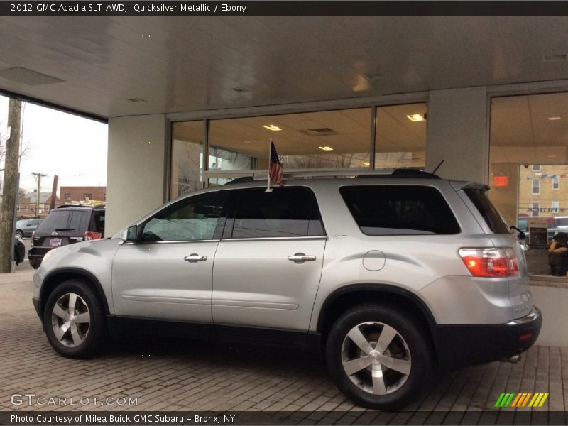 Quicksilver Metallic / Ebony 2012 GMC Acadia SLT AWD