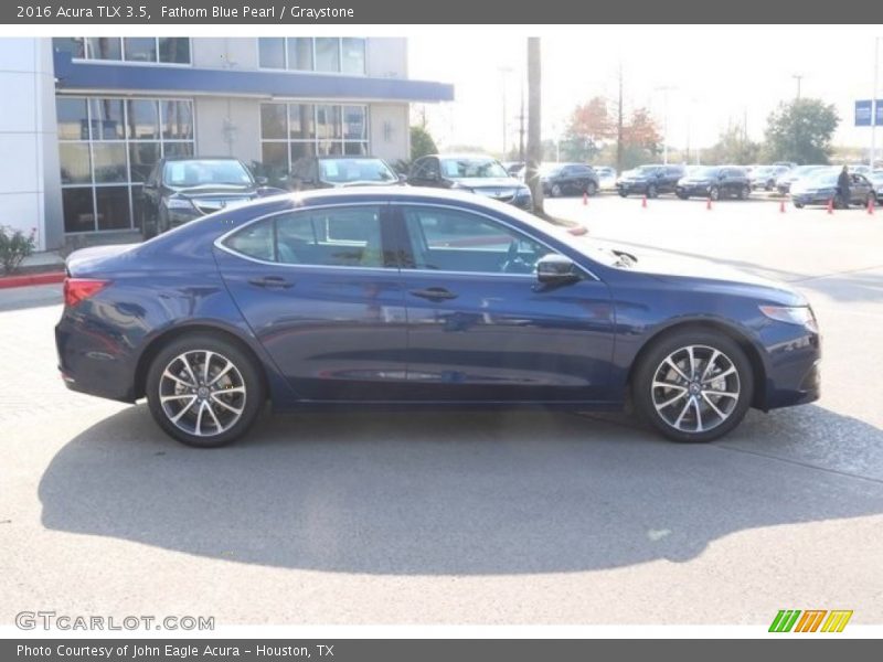 Fathom Blue Pearl / Graystone 2016 Acura TLX 3.5