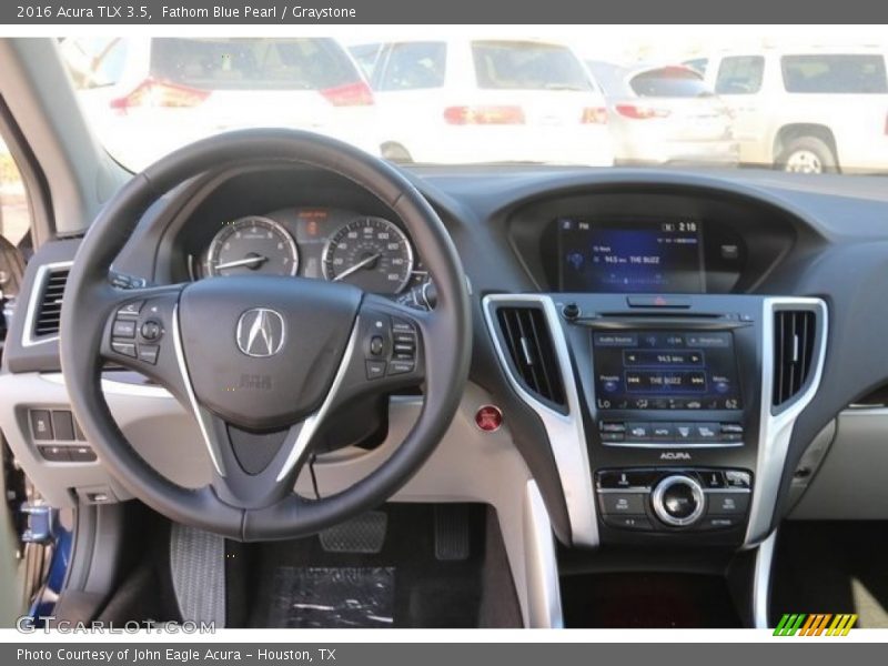 Fathom Blue Pearl / Graystone 2016 Acura TLX 3.5