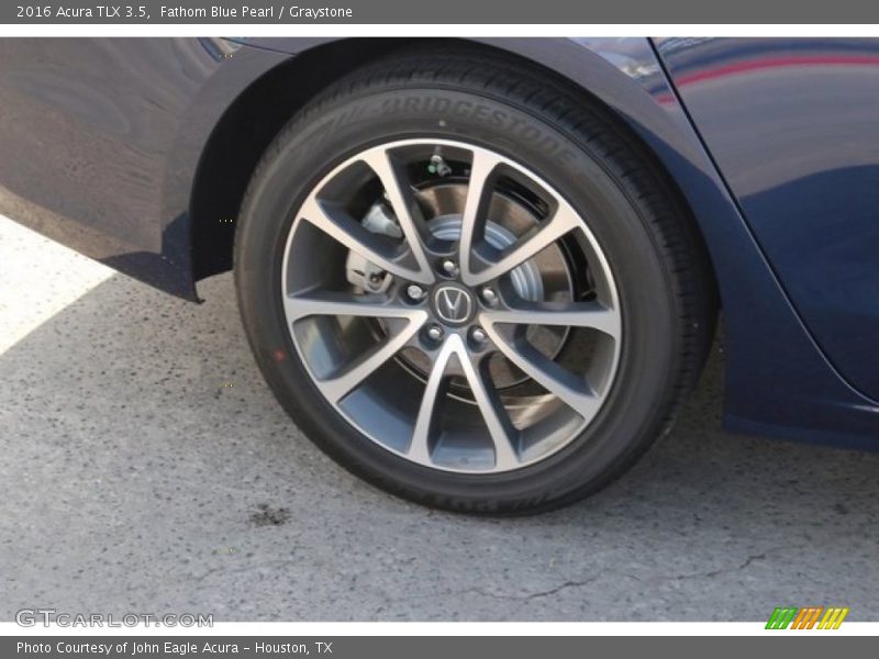Fathom Blue Pearl / Graystone 2016 Acura TLX 3.5