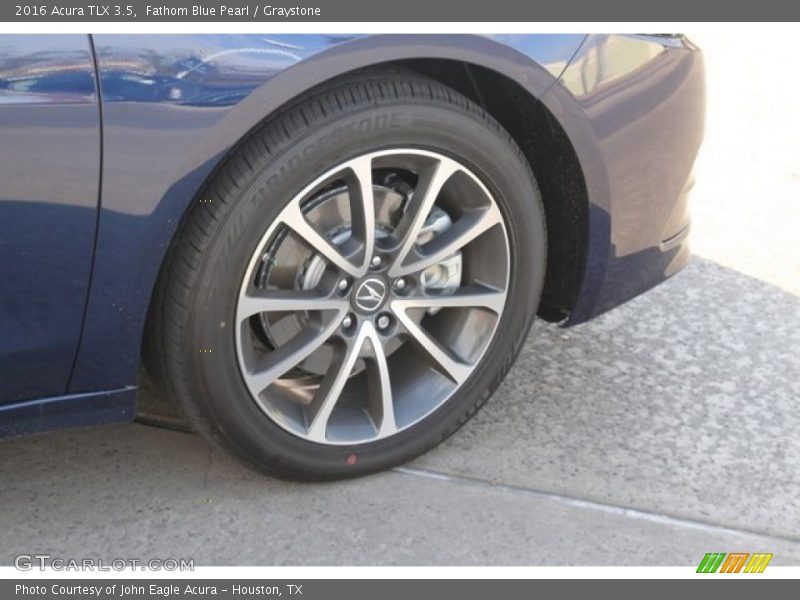 Fathom Blue Pearl / Graystone 2016 Acura TLX 3.5