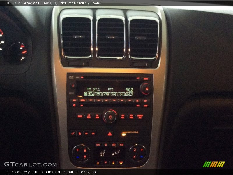 Quicksilver Metallic / Ebony 2012 GMC Acadia SLT AWD
