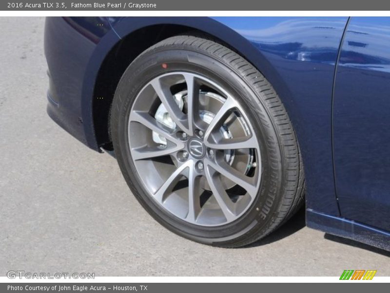 Fathom Blue Pearl / Graystone 2016 Acura TLX 3.5
