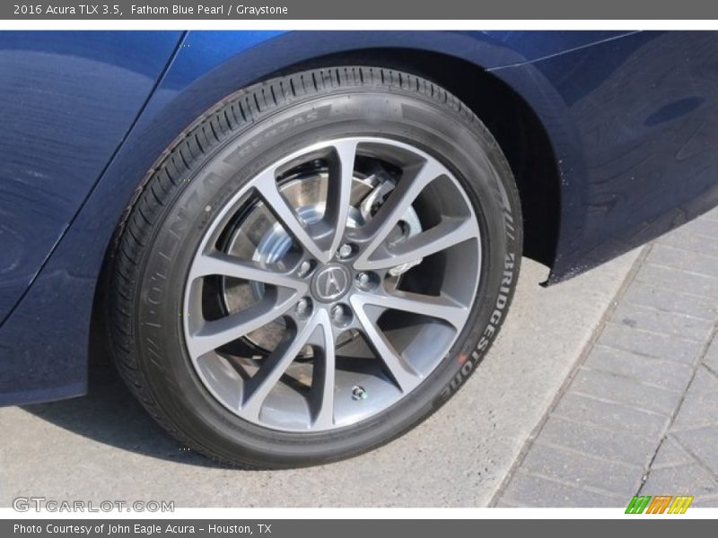 Fathom Blue Pearl / Graystone 2016 Acura TLX 3.5