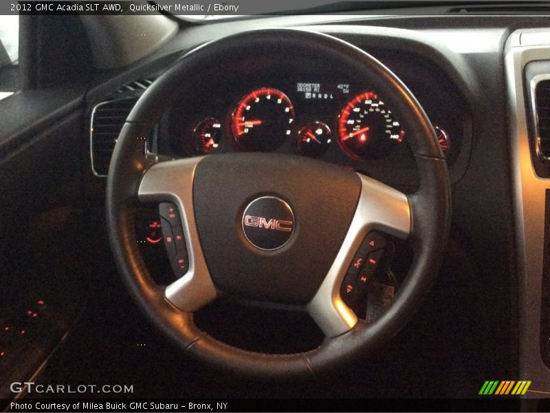 Quicksilver Metallic / Ebony 2012 GMC Acadia SLT AWD