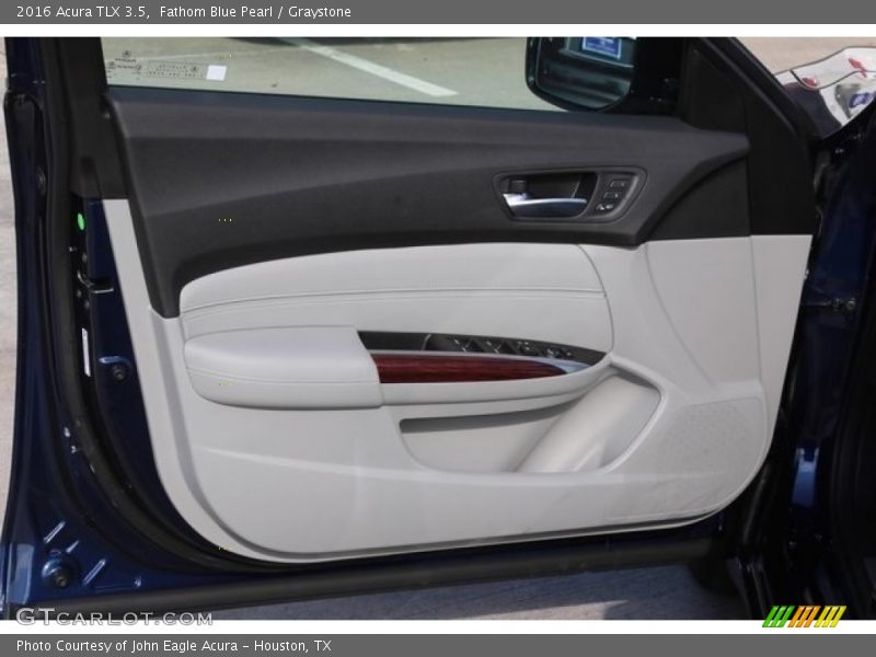 Fathom Blue Pearl / Graystone 2016 Acura TLX 3.5