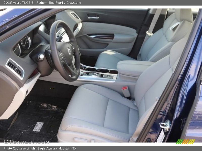 Fathom Blue Pearl / Graystone 2016 Acura TLX 3.5