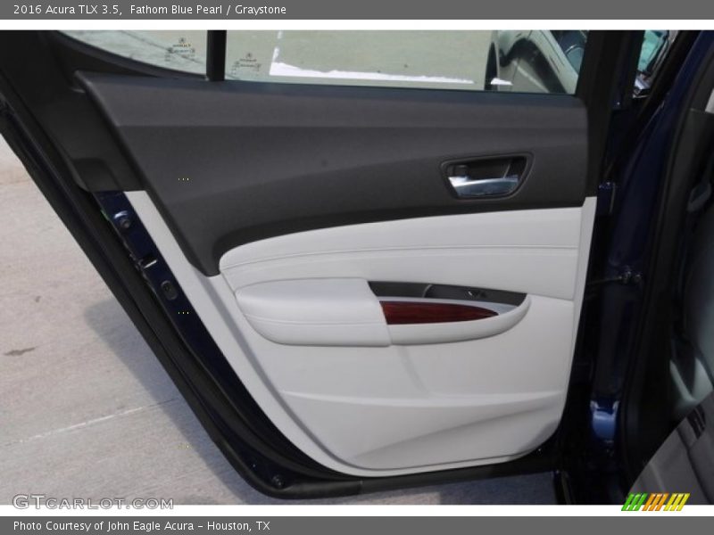 Fathom Blue Pearl / Graystone 2016 Acura TLX 3.5