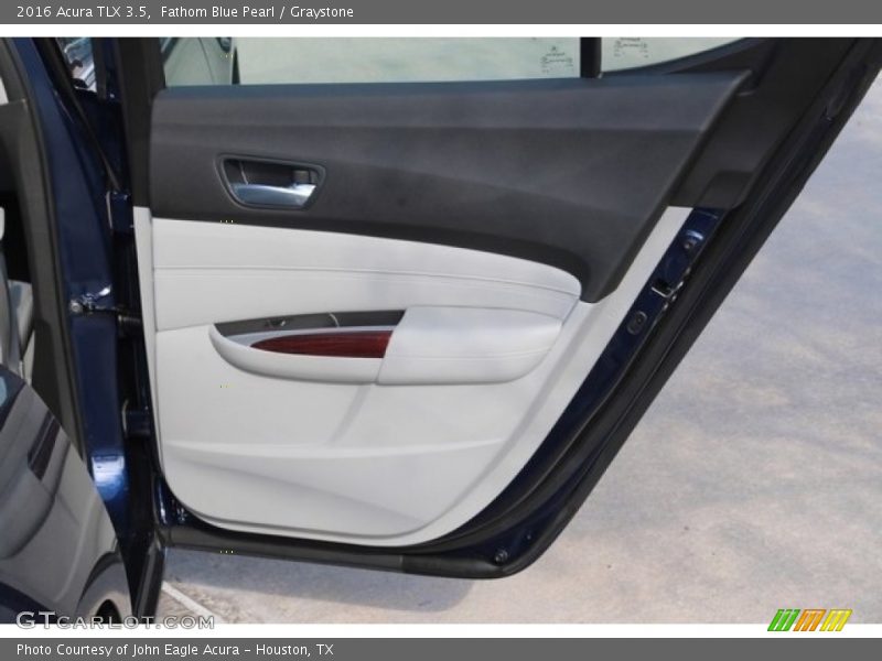 Fathom Blue Pearl / Graystone 2016 Acura TLX 3.5