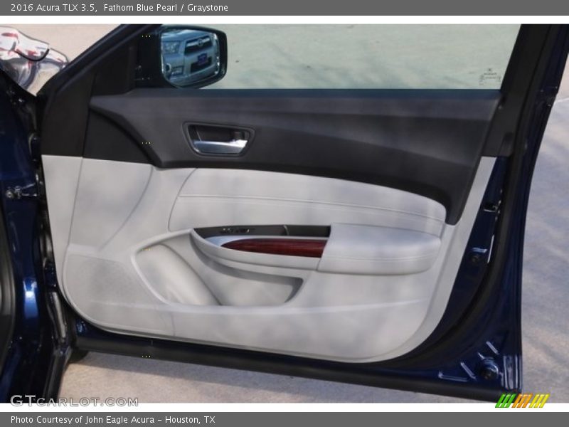 Fathom Blue Pearl / Graystone 2016 Acura TLX 3.5