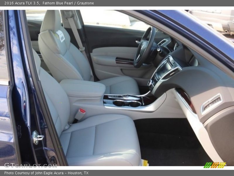 Fathom Blue Pearl / Graystone 2016 Acura TLX 3.5