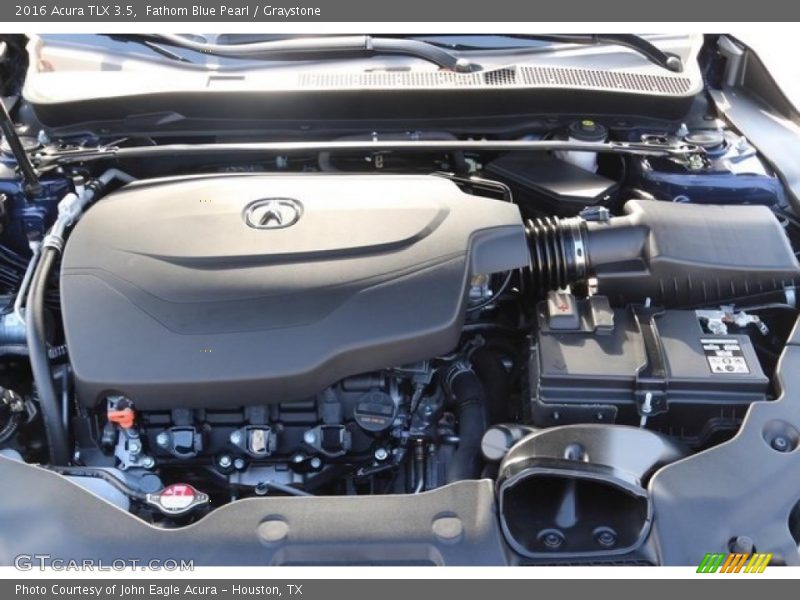 Fathom Blue Pearl / Graystone 2016 Acura TLX 3.5
