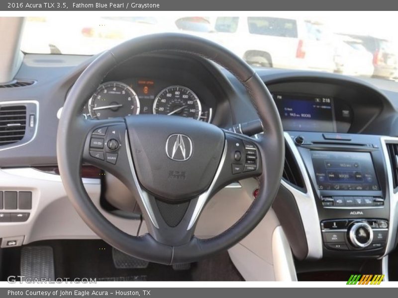 Fathom Blue Pearl / Graystone 2016 Acura TLX 3.5