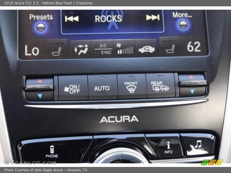 Fathom Blue Pearl / Graystone 2016 Acura TLX 3.5