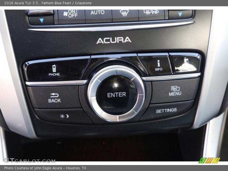 Fathom Blue Pearl / Graystone 2016 Acura TLX 3.5