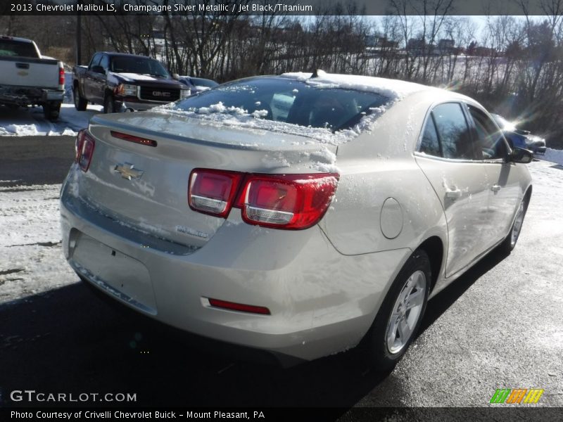 Champagne Silver Metallic / Jet Black/Titanium 2013 Chevrolet Malibu LS