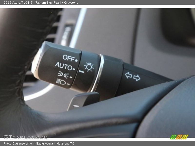 Fathom Blue Pearl / Graystone 2016 Acura TLX 3.5