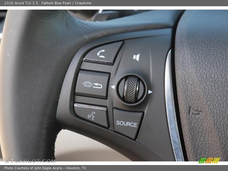 Fathom Blue Pearl / Graystone 2016 Acura TLX 3.5