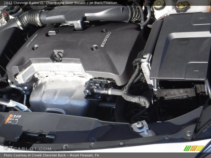 Champagne Silver Metallic / Jet Black/Titanium 2013 Chevrolet Malibu LS