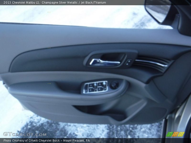Champagne Silver Metallic / Jet Black/Titanium 2013 Chevrolet Malibu LS