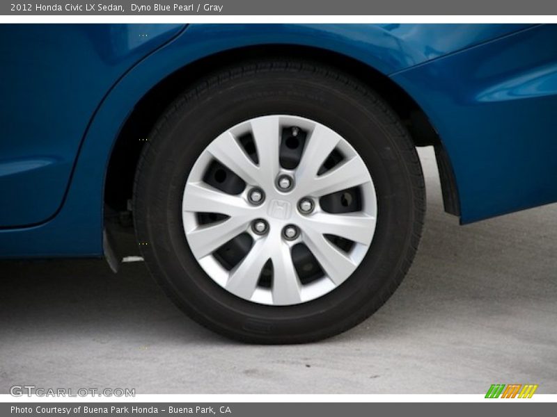 Dyno Blue Pearl / Gray 2012 Honda Civic LX Sedan