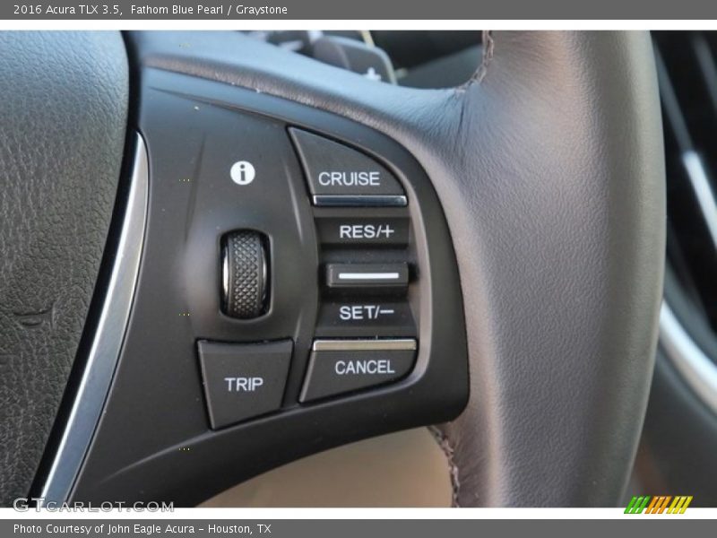 Fathom Blue Pearl / Graystone 2016 Acura TLX 3.5