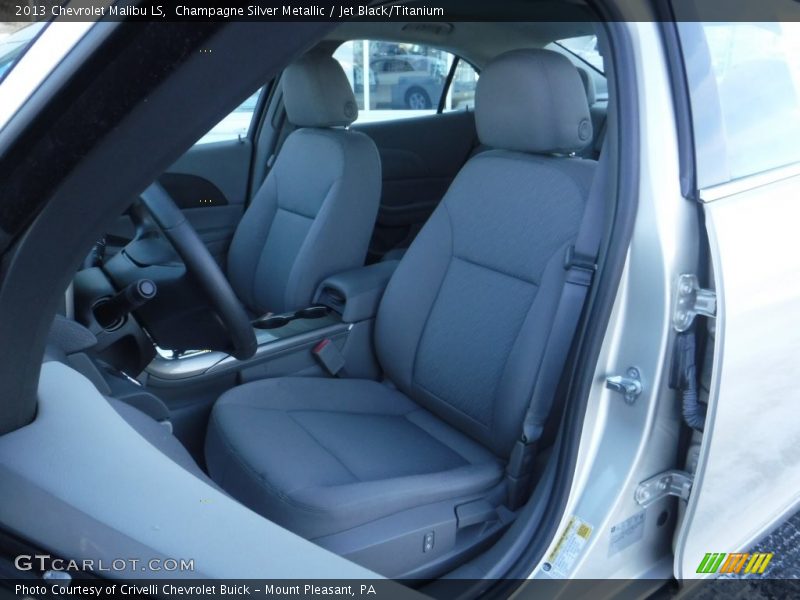 Champagne Silver Metallic / Jet Black/Titanium 2013 Chevrolet Malibu LS