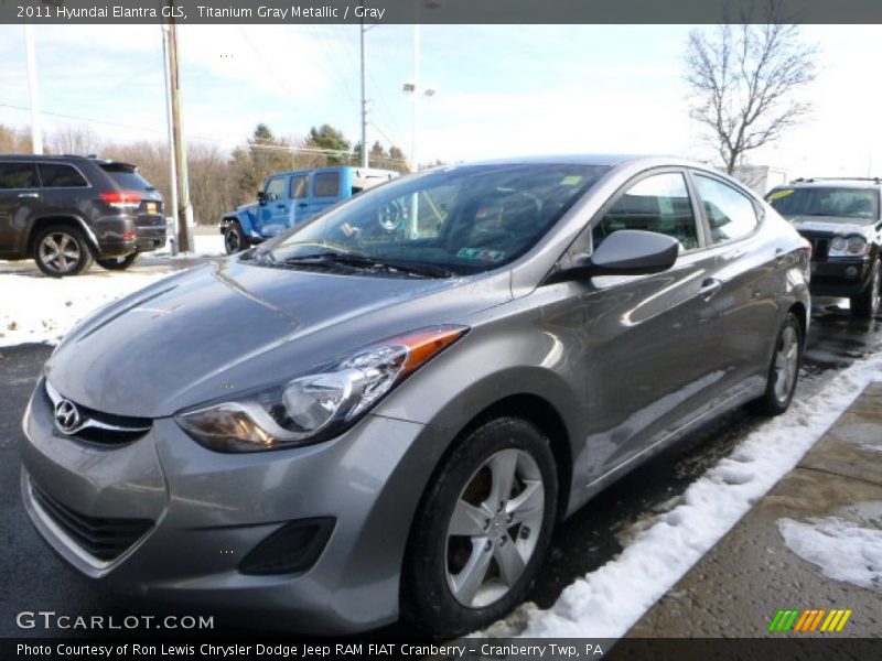 Titanium Gray Metallic / Gray 2011 Hyundai Elantra GLS