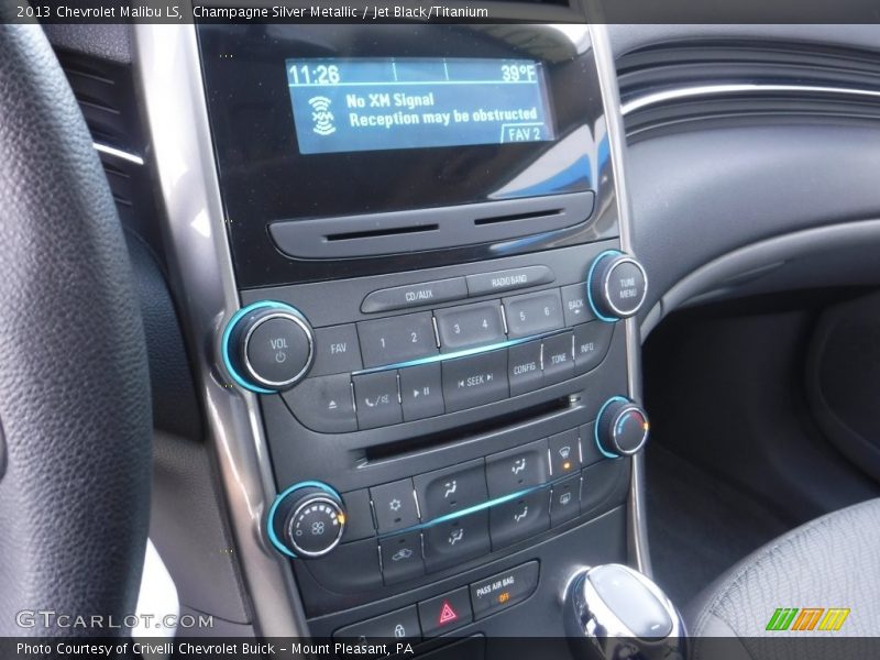 Champagne Silver Metallic / Jet Black/Titanium 2013 Chevrolet Malibu LS