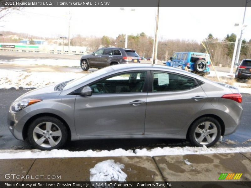 Titanium Gray Metallic / Gray 2011 Hyundai Elantra GLS