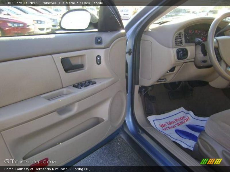 Windveil Blue Metallic / Dark Pebble 2007 Ford Taurus SE