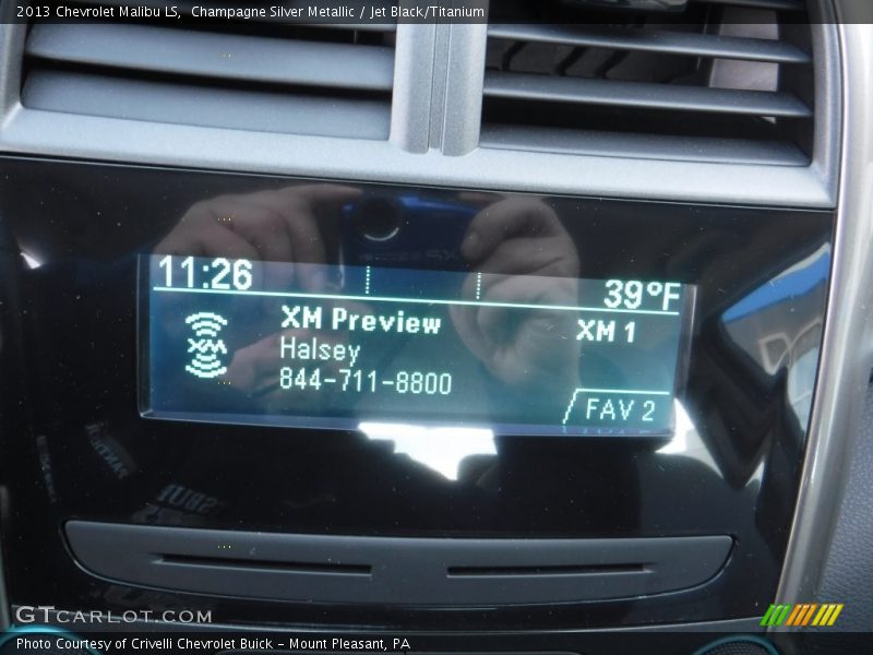 Champagne Silver Metallic / Jet Black/Titanium 2013 Chevrolet Malibu LS