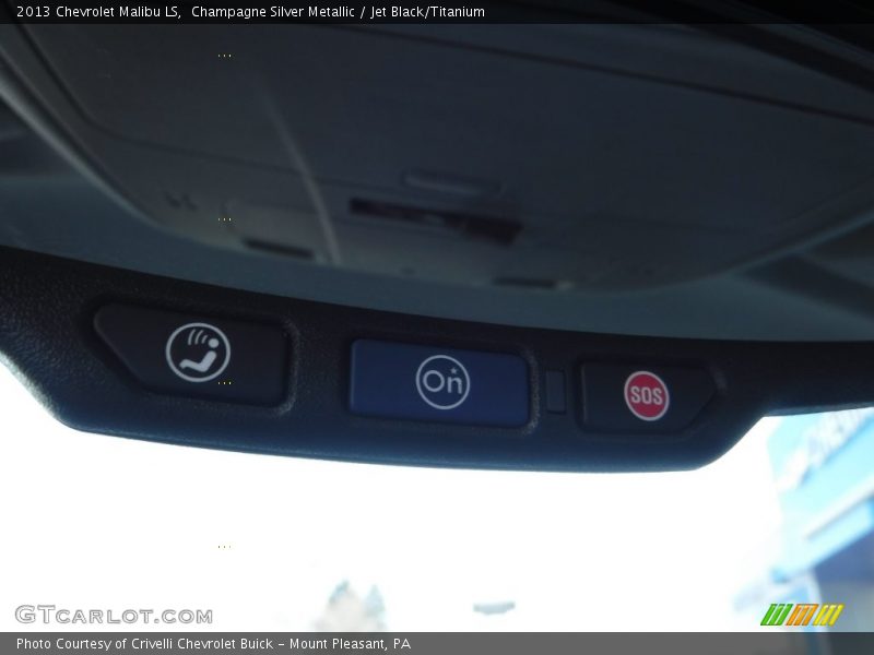 Champagne Silver Metallic / Jet Black/Titanium 2013 Chevrolet Malibu LS