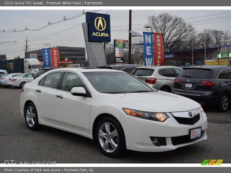 Premium White Pearl / Parchment 2010 Acura TSX Sedan
