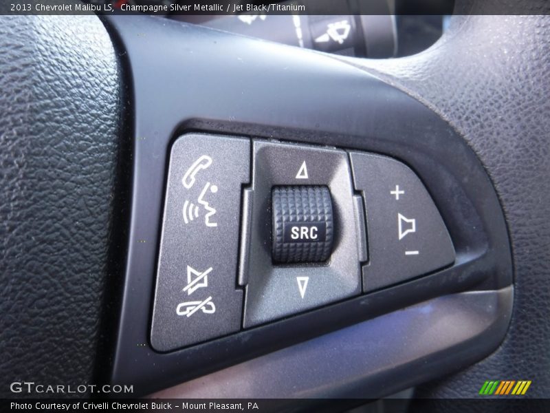 Champagne Silver Metallic / Jet Black/Titanium 2013 Chevrolet Malibu LS