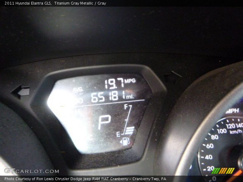 Titanium Gray Metallic / Gray 2011 Hyundai Elantra GLS
