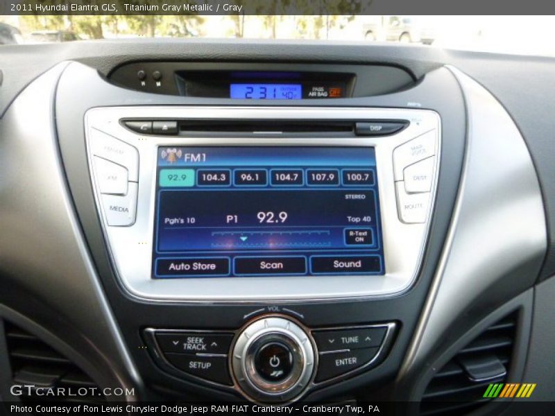 Titanium Gray Metallic / Gray 2011 Hyundai Elantra GLS