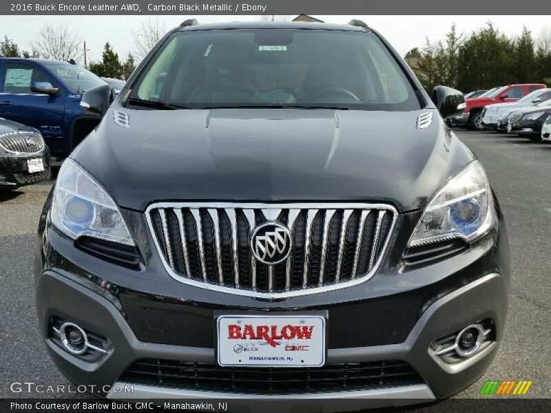 Carbon Black Metallic / Ebony 2016 Buick Encore Leather AWD