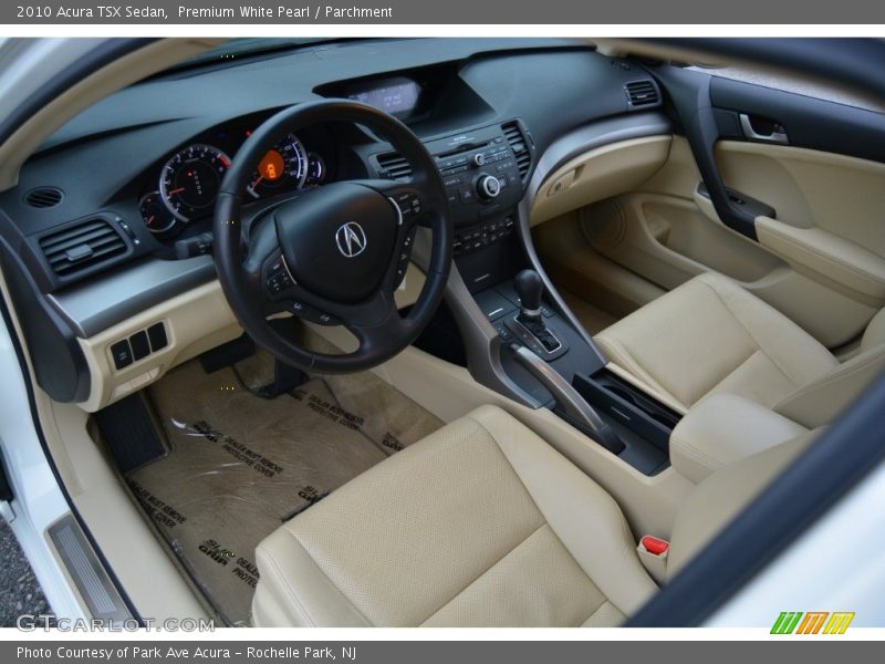 Premium White Pearl / Parchment 2010 Acura TSX Sedan