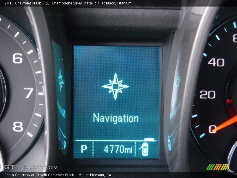 Champagne Silver Metallic / Jet Black/Titanium 2013 Chevrolet Malibu LS