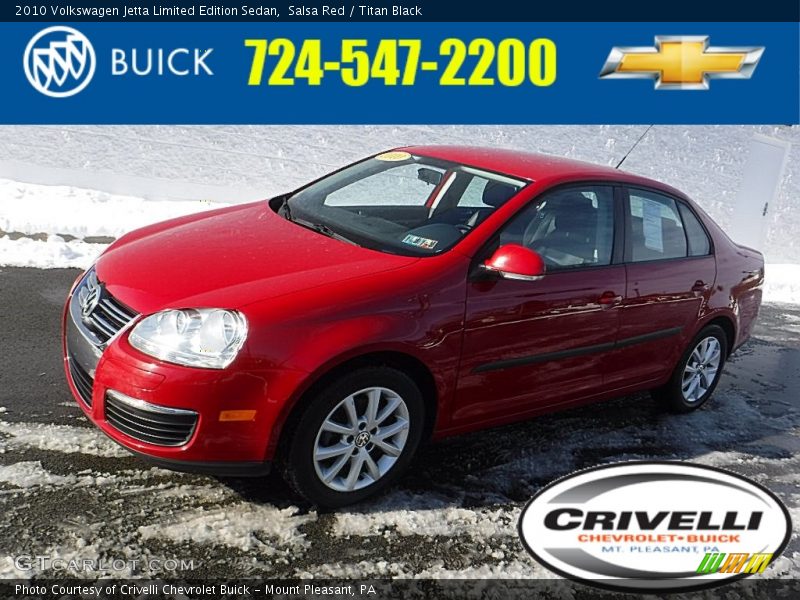 Salsa Red / Titan Black 2010 Volkswagen Jetta Limited Edition Sedan