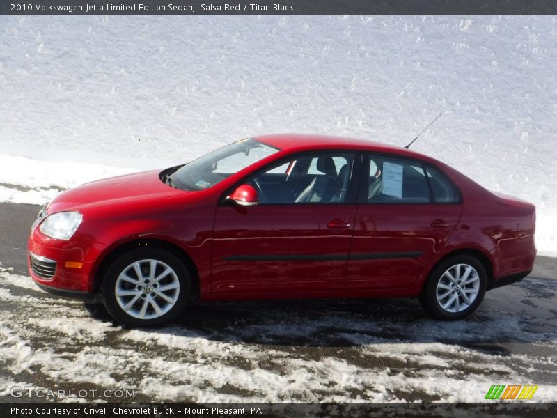 Salsa Red / Titan Black 2010 Volkswagen Jetta Limited Edition Sedan