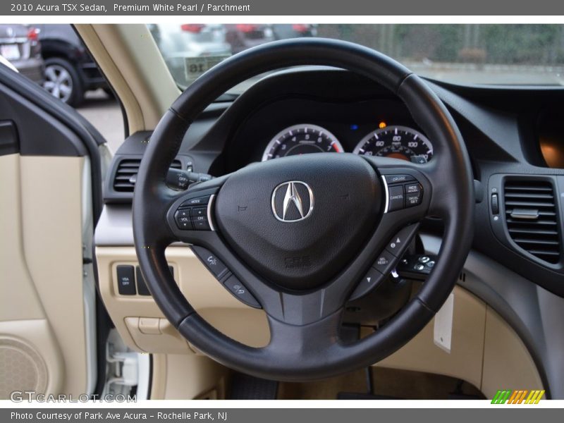 Premium White Pearl / Parchment 2010 Acura TSX Sedan